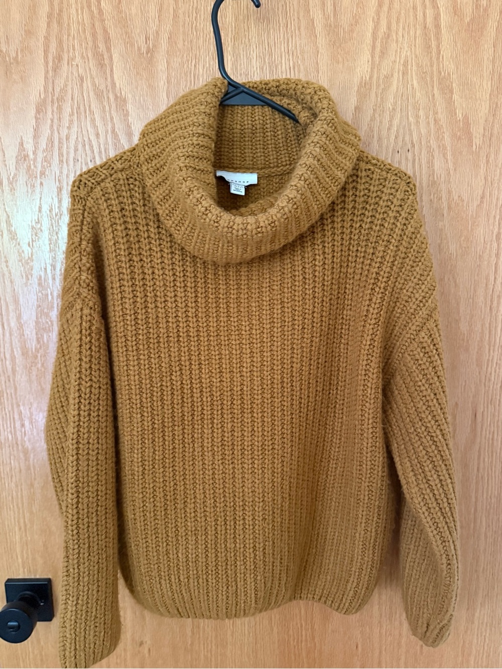 Cozy Turtleneck Knit Sweater - brown